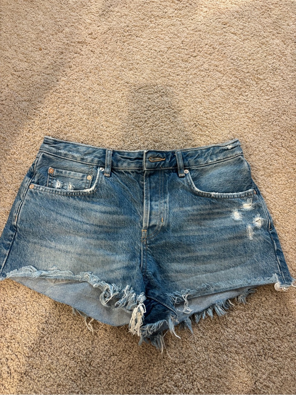 Free People Jean Shorts